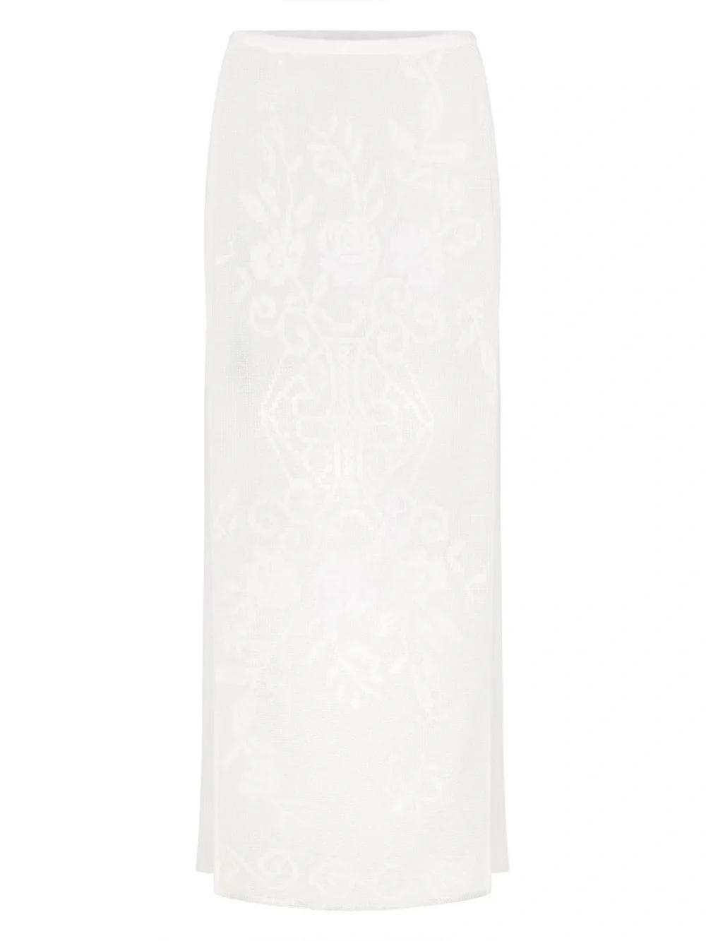 Skims Lace swim cover up maxi skirt